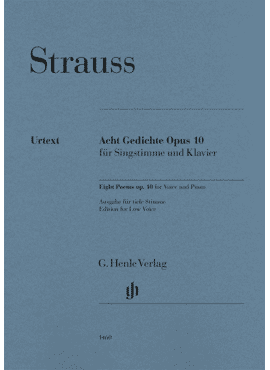 Eight Poems op. 10 low voice